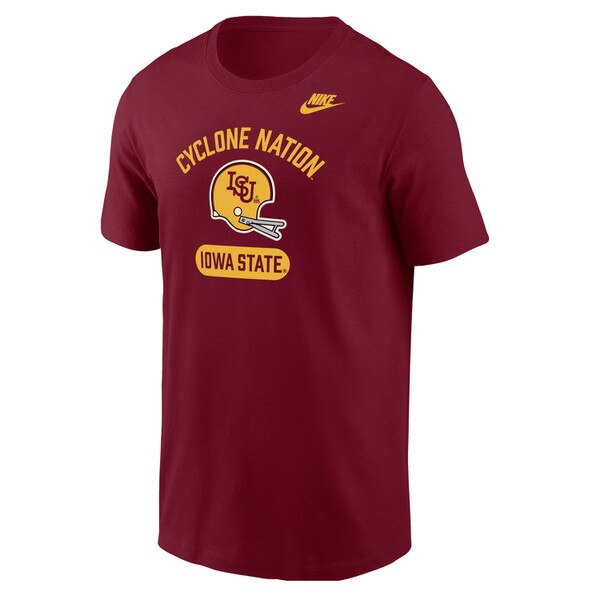 Nike® Cyclone Nation ISU Football Helmet Cardinal Core T-Shirt